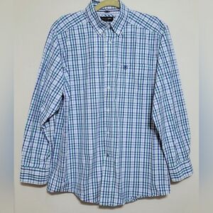Ariat Pro Series Osman Men's Button Down Shirt Size Medium EUC